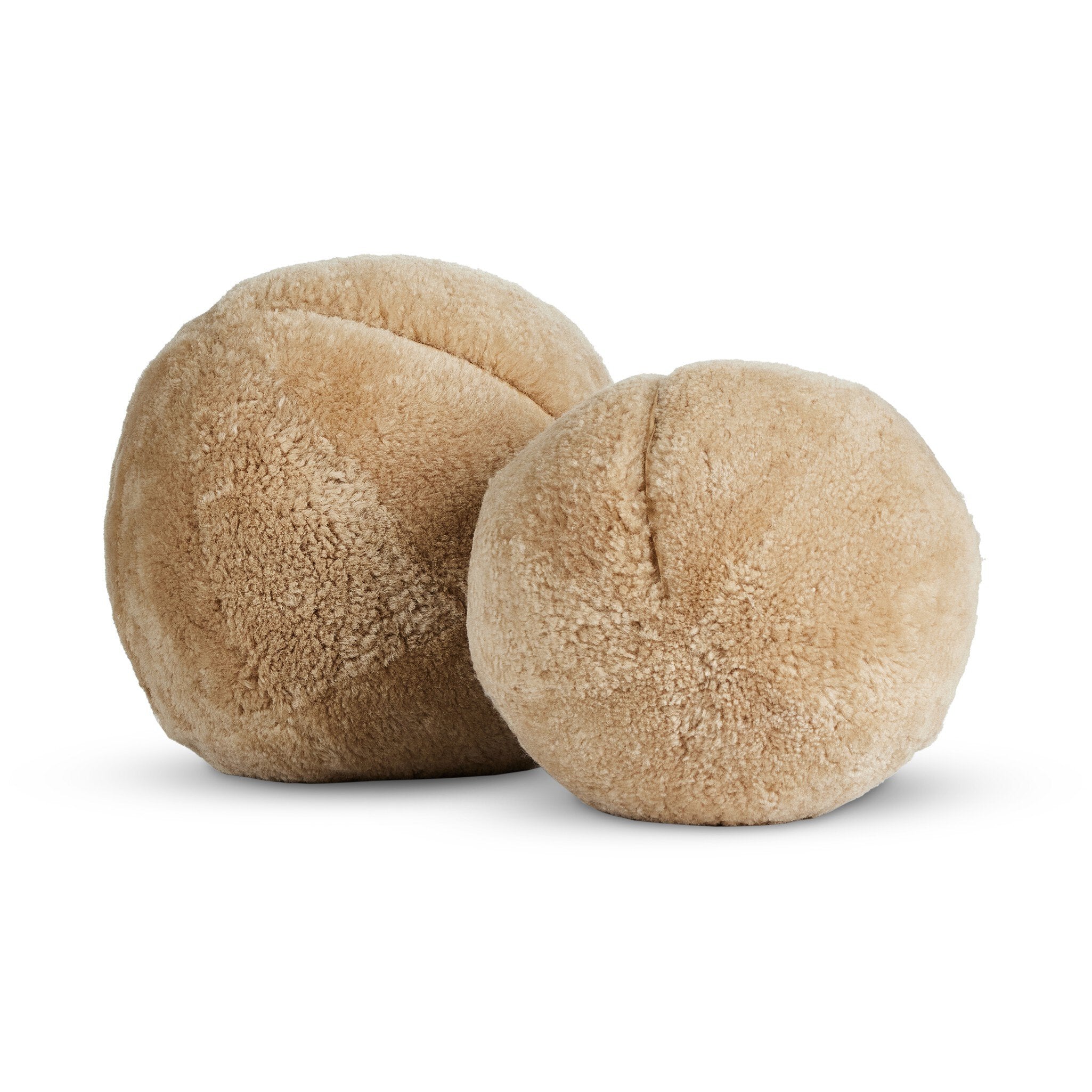 Balle Shearling Pillow - Beige Shorn Sheepskin