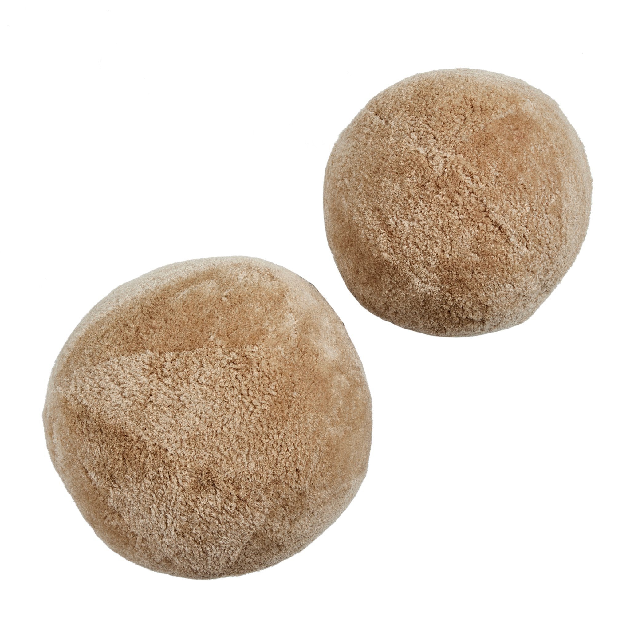 Balle Shearling Pillow - Beige Shorn Sheepskin