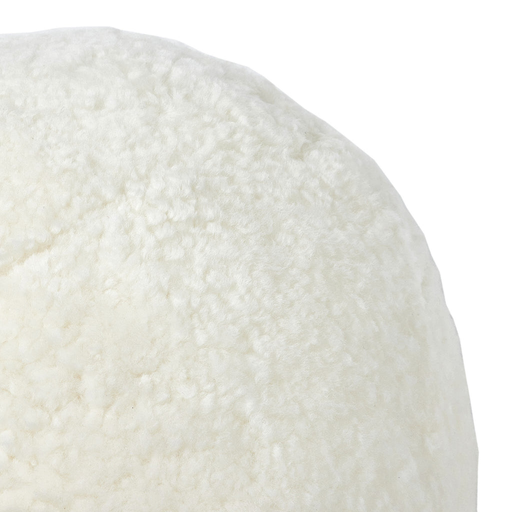 Balle Shearling Pillow - White Shorn Sheepskin