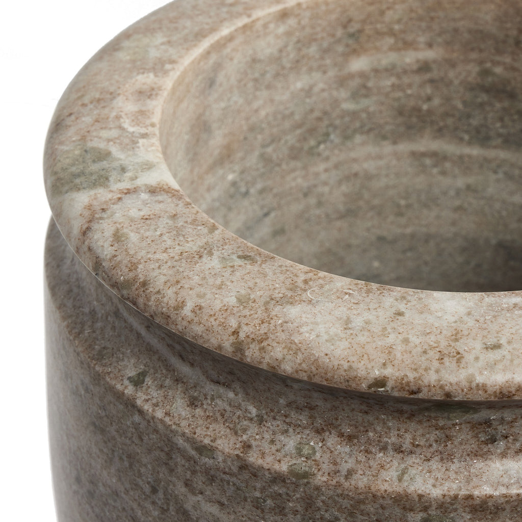 Devi Vase - Antique White Marble