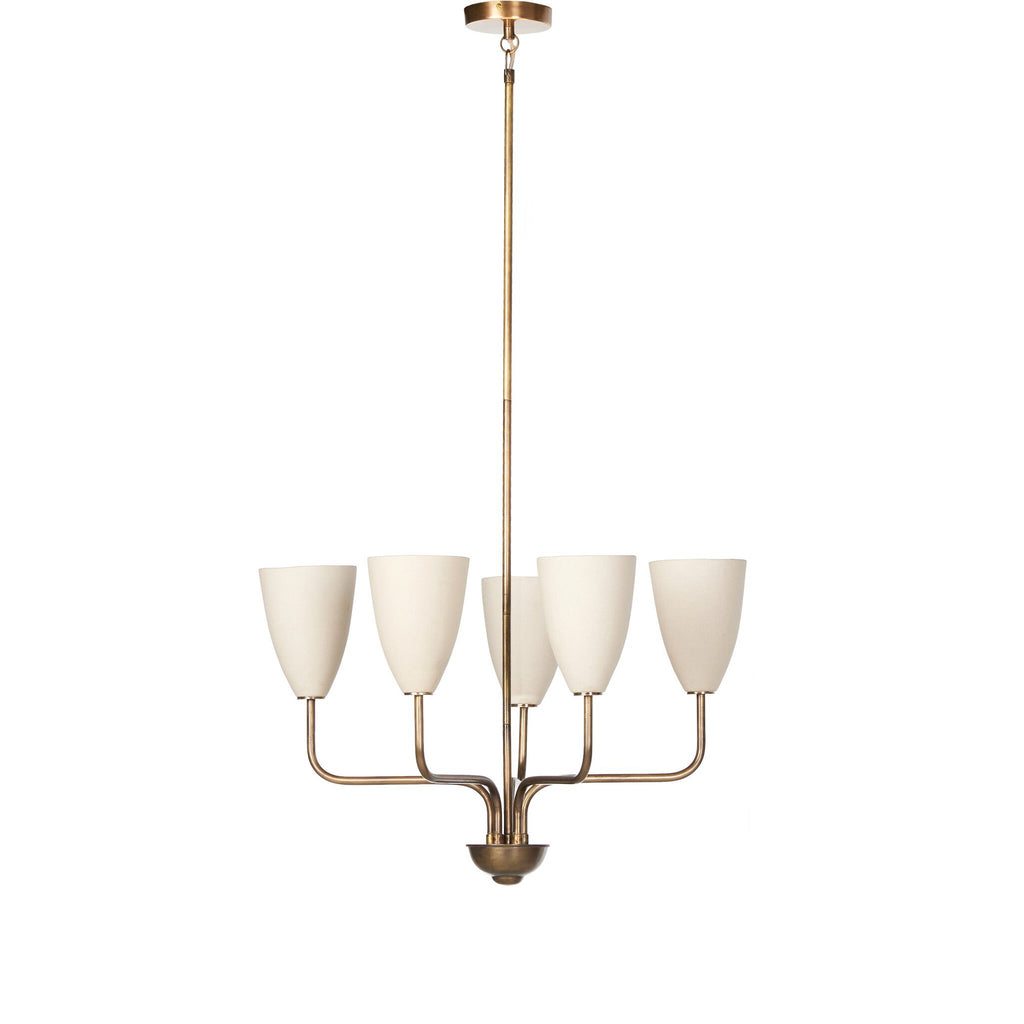 Jasmine Chandelier - Aged Brass