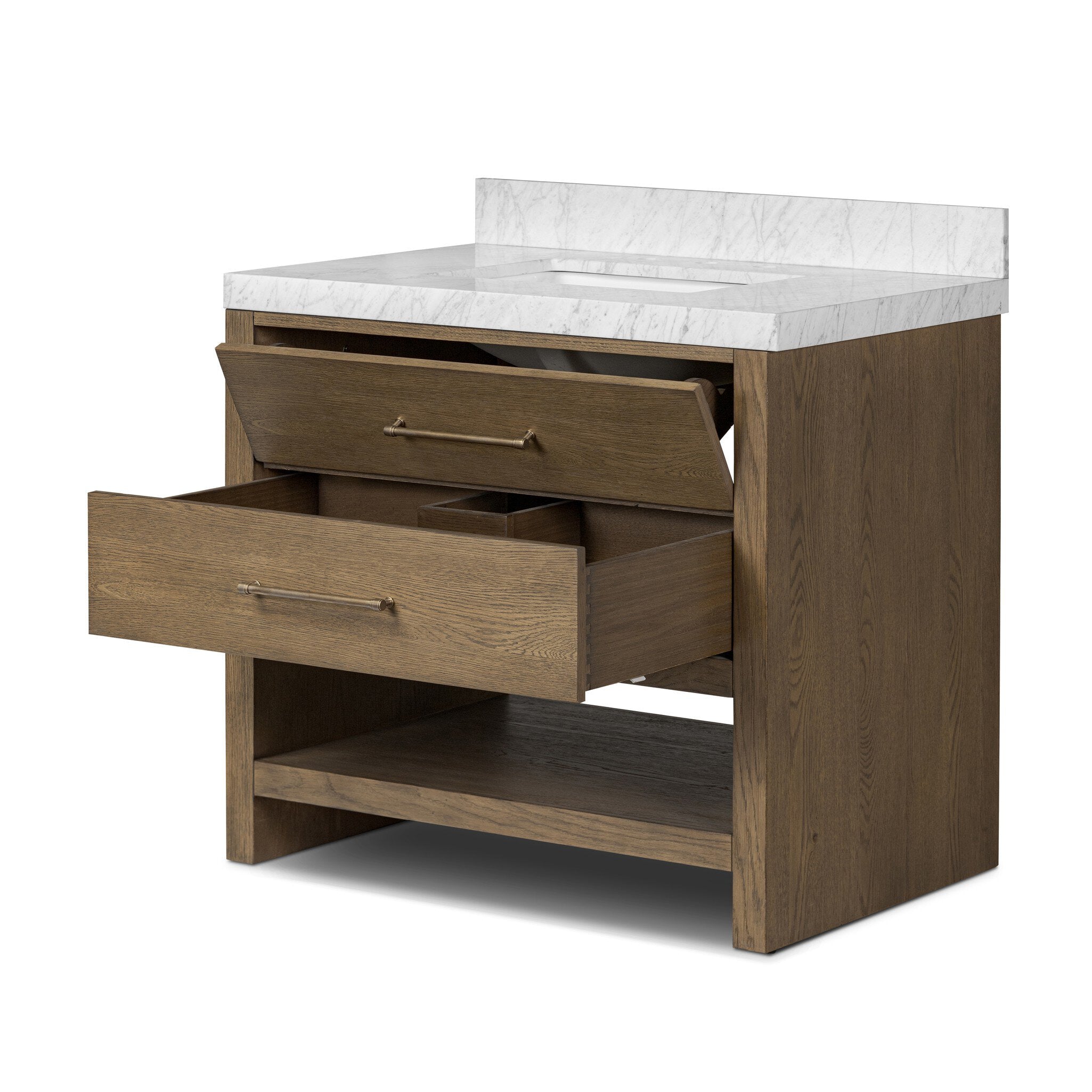 Anthem Single Vanity - Washed Natural Veneer