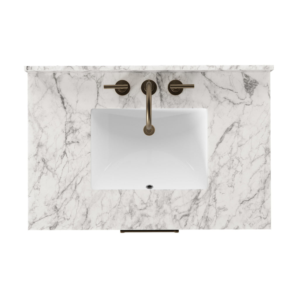 Anthem Single Vanity - Black Wash Oak Veneer