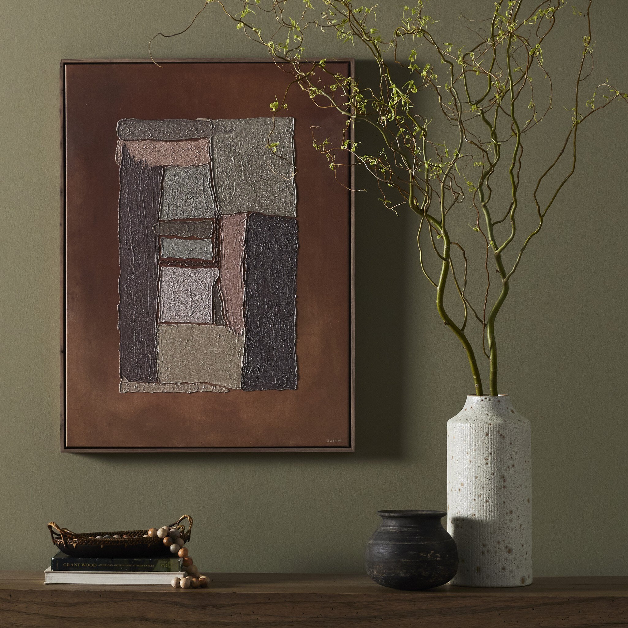 What Holds Us Together by Tyler Guinn - Rustic Walnut Floater