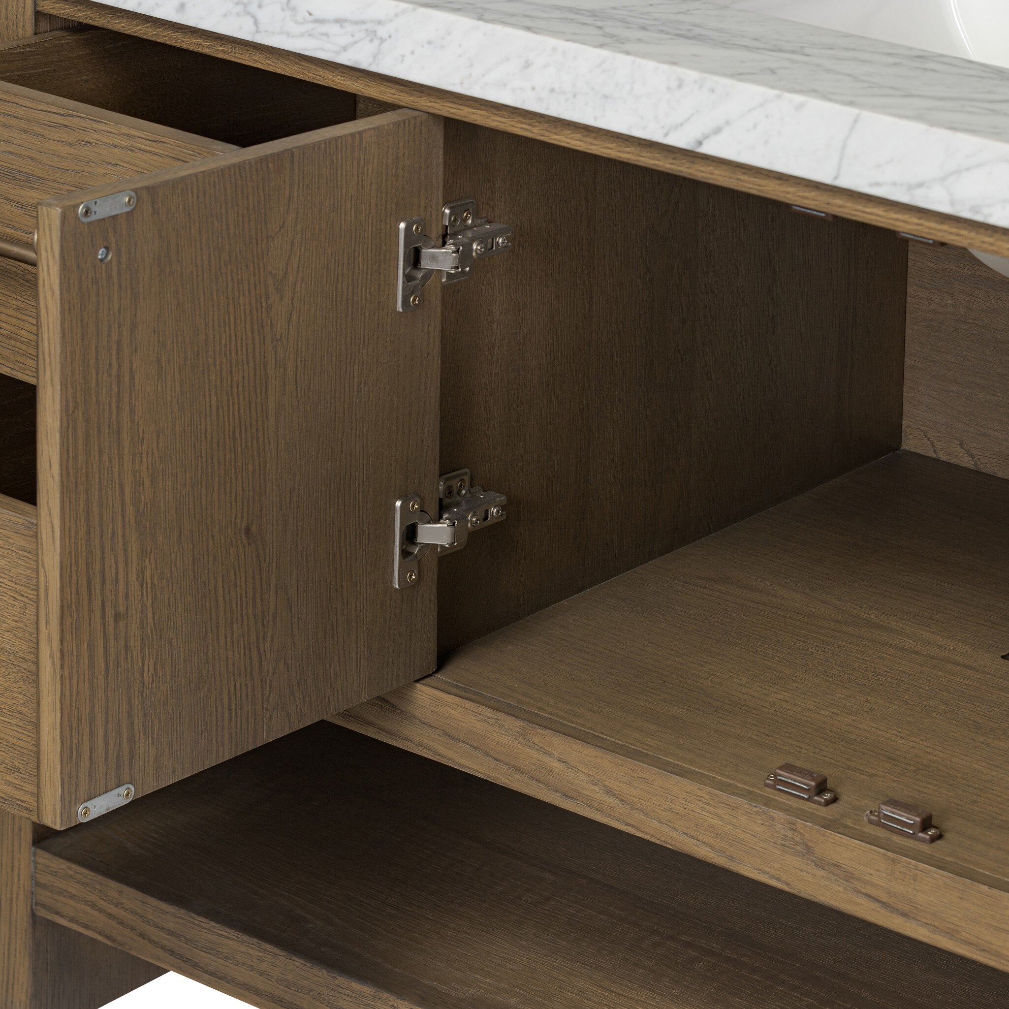 Anthem Single Wide Vanity - Washed Natural Veneer