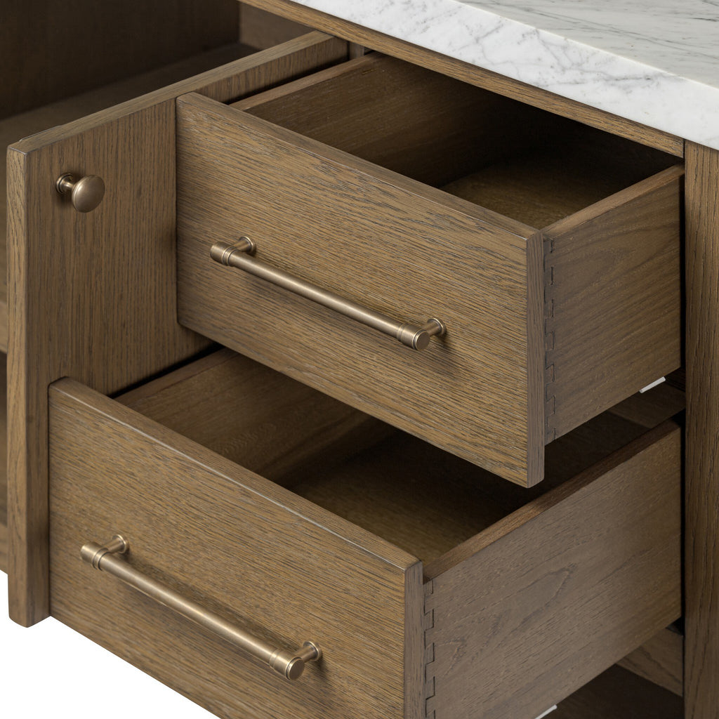 Anthem Single Wide Vanity - Washed Natural Veneer