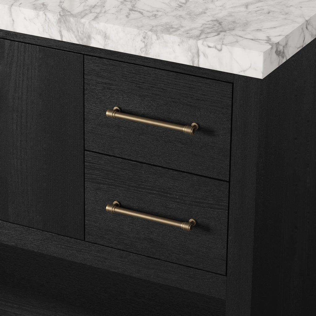 Anthem Single Wide Vanity - Black Wash Oak Veneer