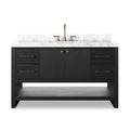 Anthem Single Wide Vanity - Black Wash Oak Veneer