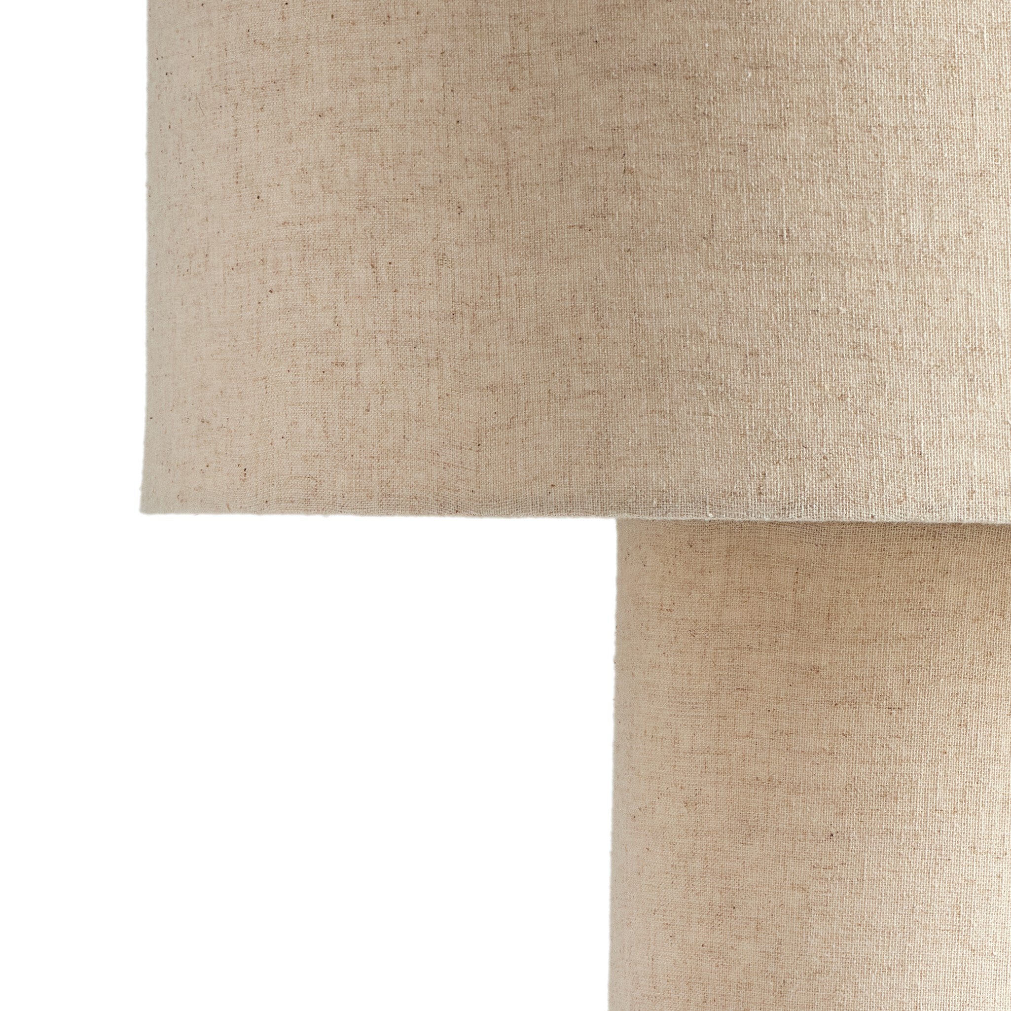 Hensley Table Lamp - Antique Brass Iron | Flax Linen
