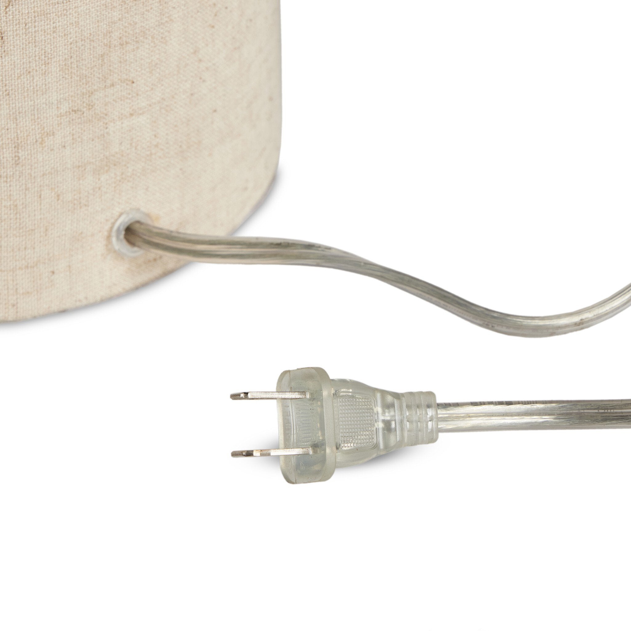 Hensley Table Lamp - Antique Brass Iron | Flax Linen