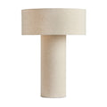 Hensley Table Lamp - Antique Brass Iron | Flax Linen
