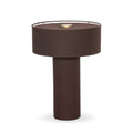 Hensley Table Lamp - Antique Brass Iron | Deep Plum