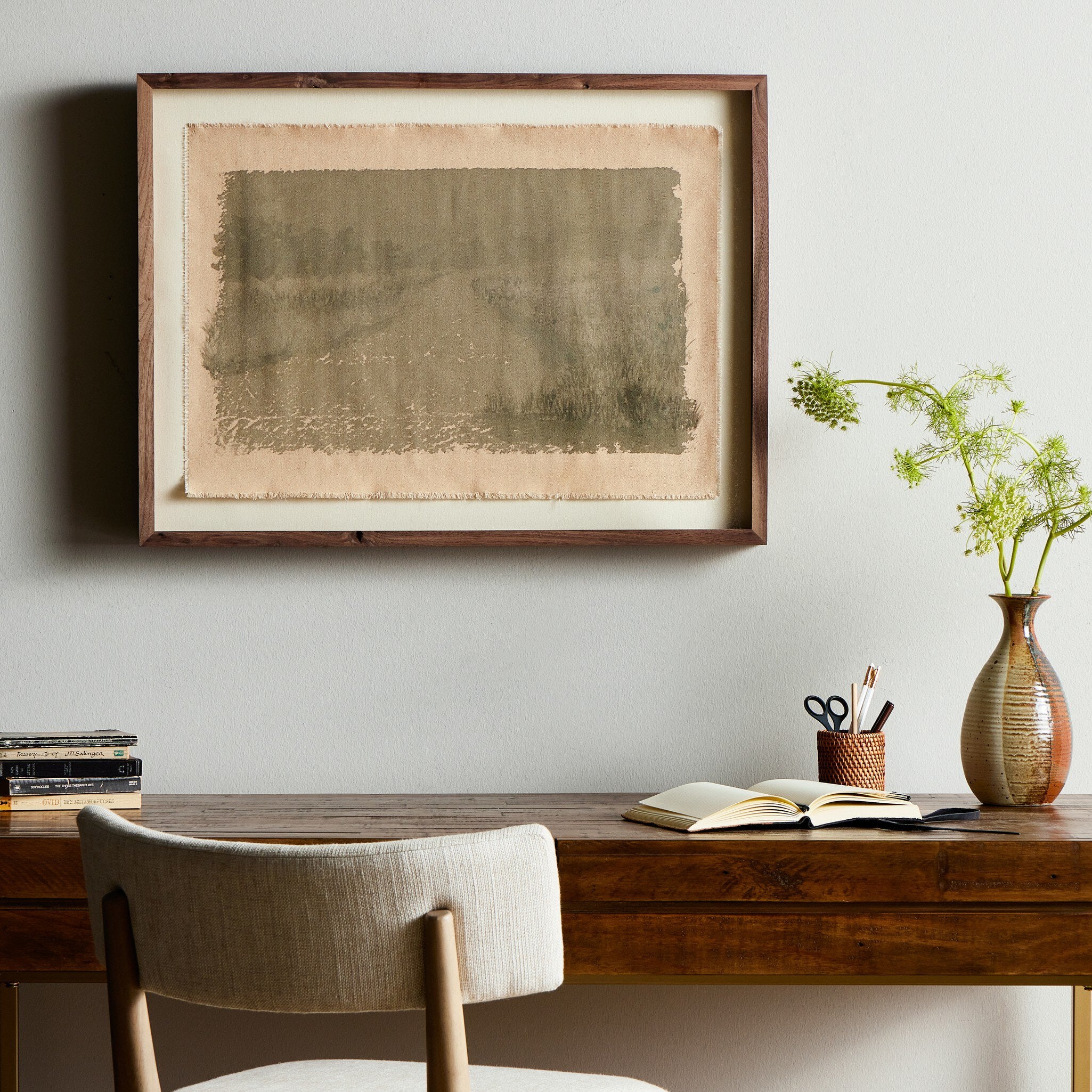 Daughters Of The Water VIII by Aileen Fitzgerald - Rustic 2.5 Walnut