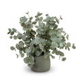 Eucalyptus in Porcelain 21"H Green Porcelain