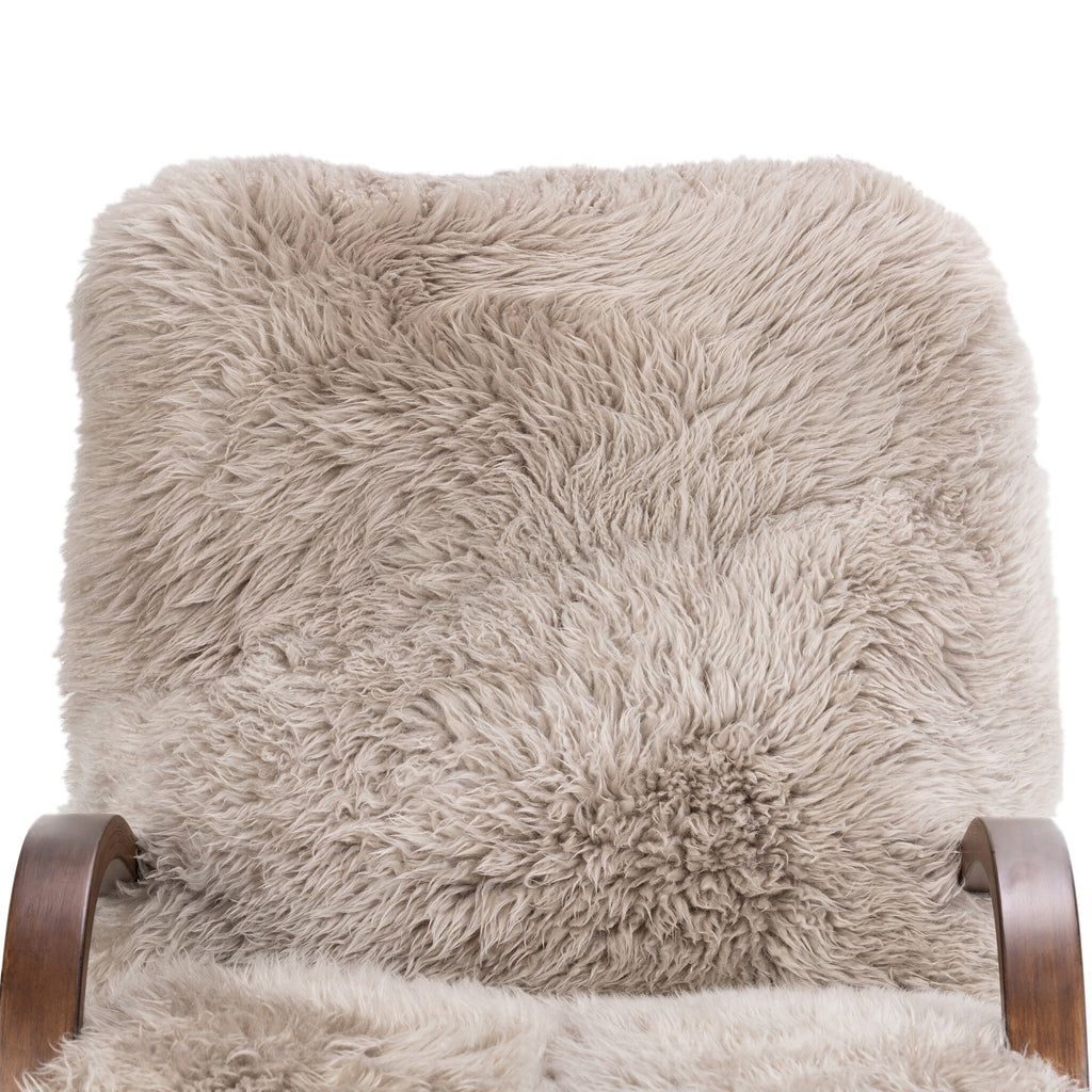 Tobin Chair - Taupe Mongolian Fur