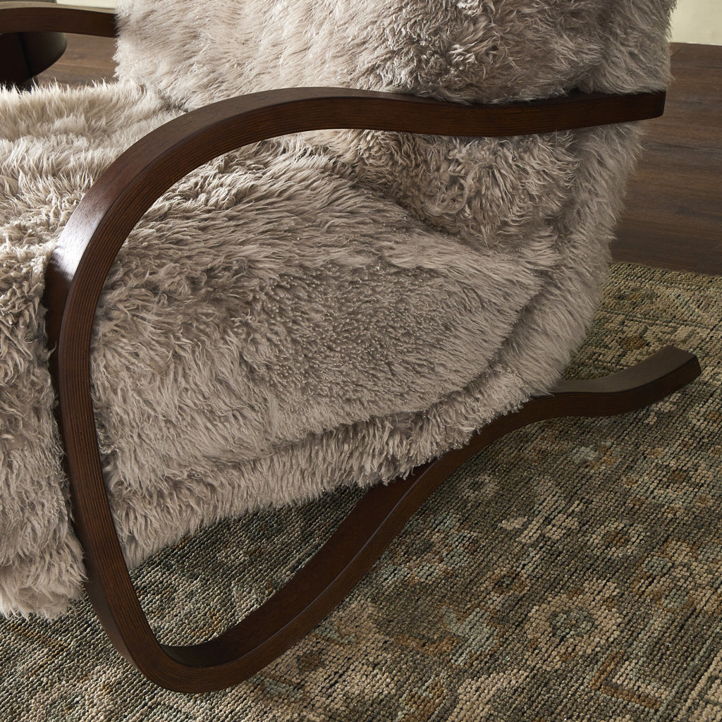 Tobin Chair - Taupe Mongolian Fur