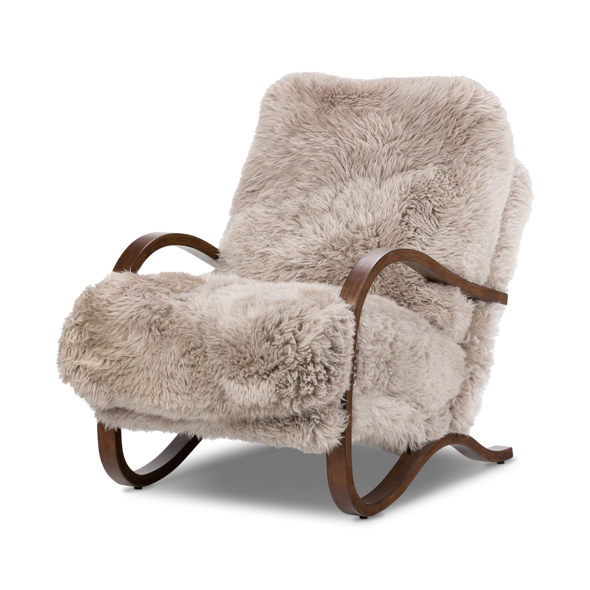 Tobin Chair - Taupe Mongolian Fur