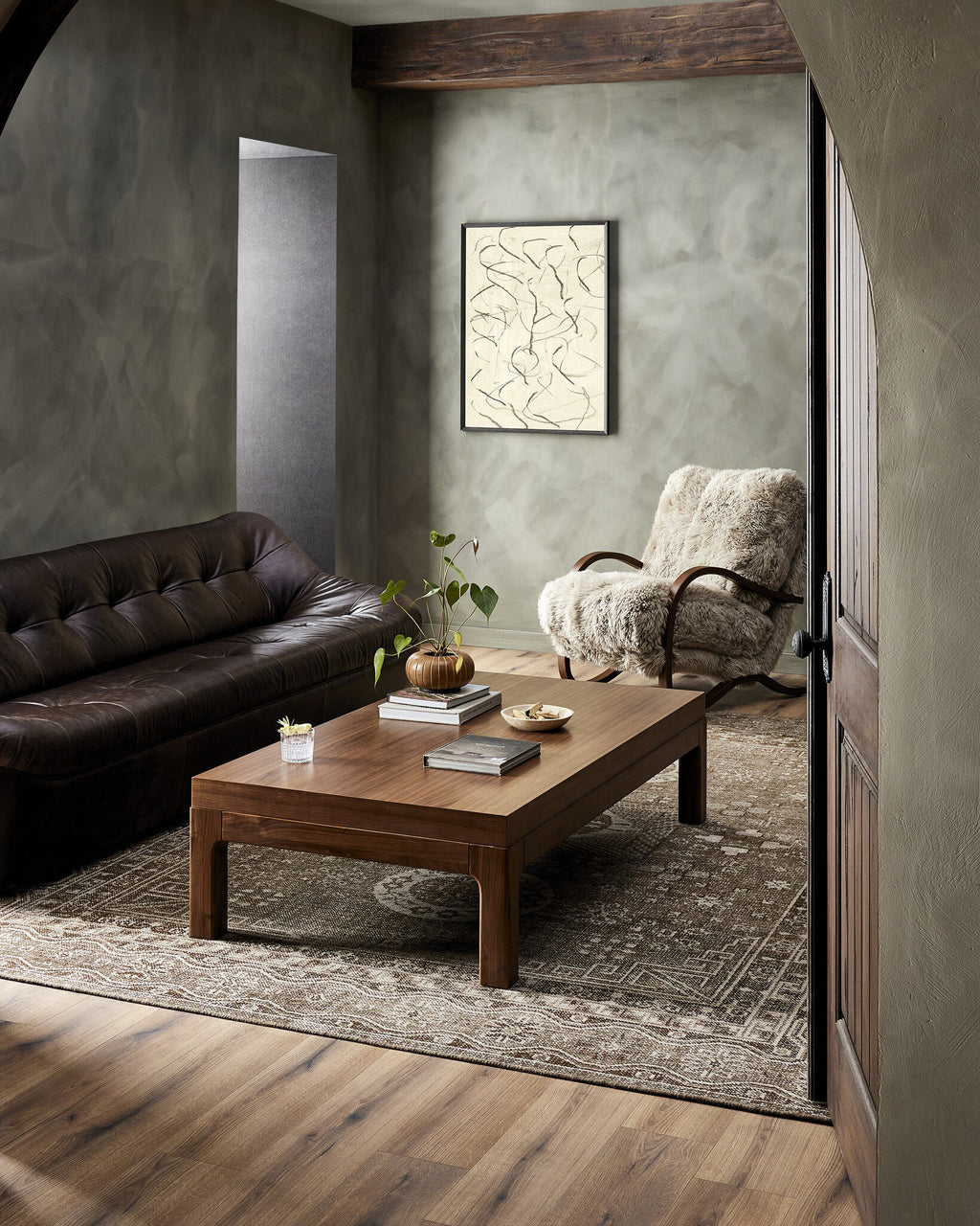 Tobin Chair - Taupe Mongolian Fur