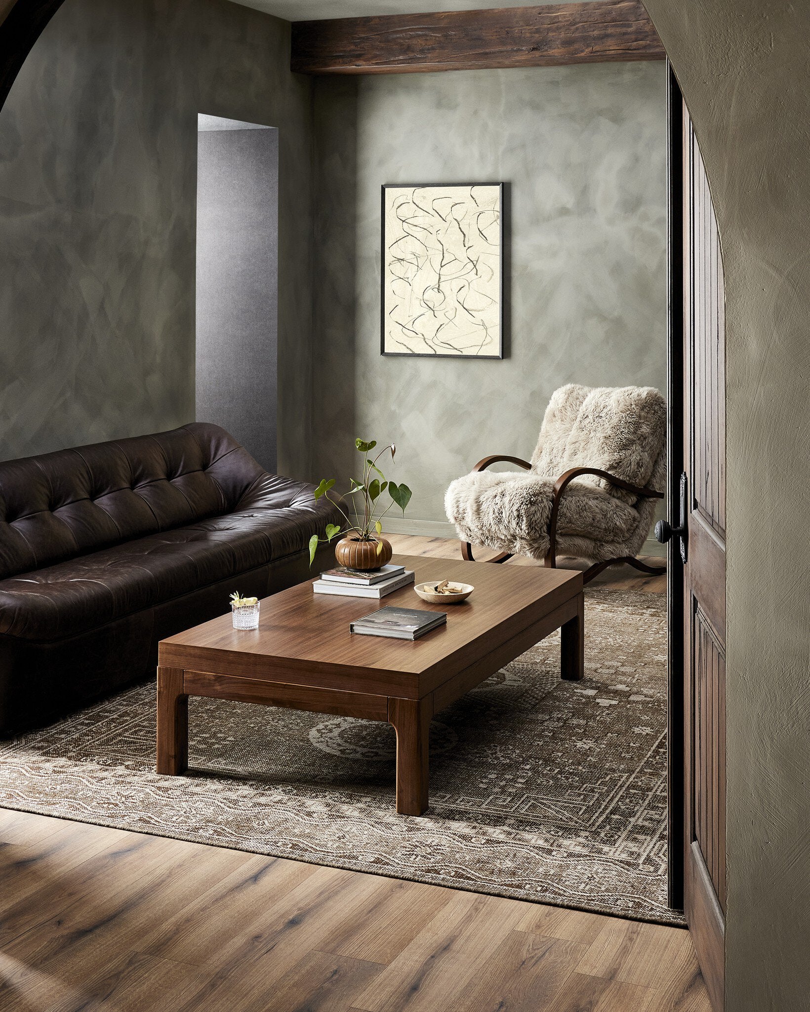 Tobin Chair - Taupe Mongolian Fur