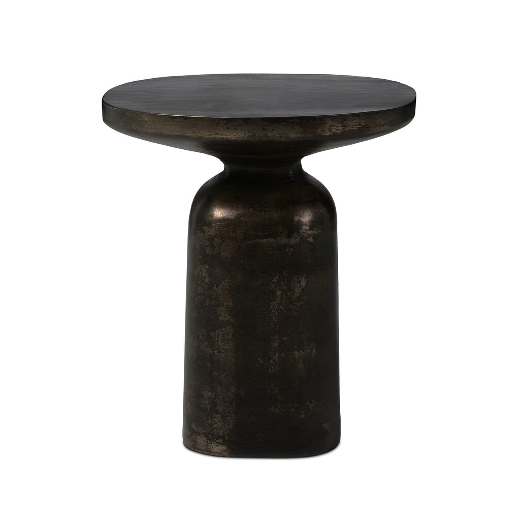 Odessa End Table - Distressed Bronze