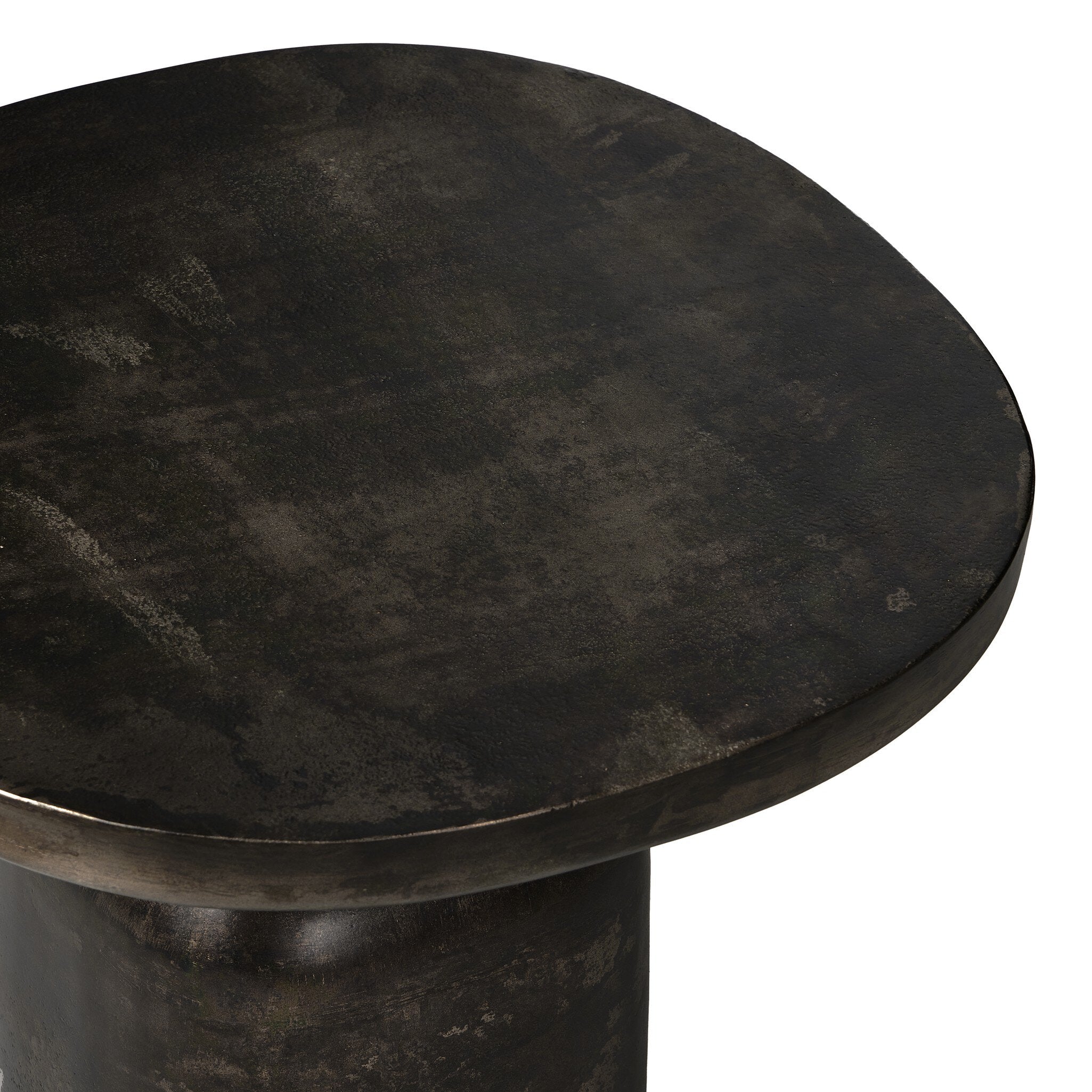 Odessa End Table - Distressed Bronze