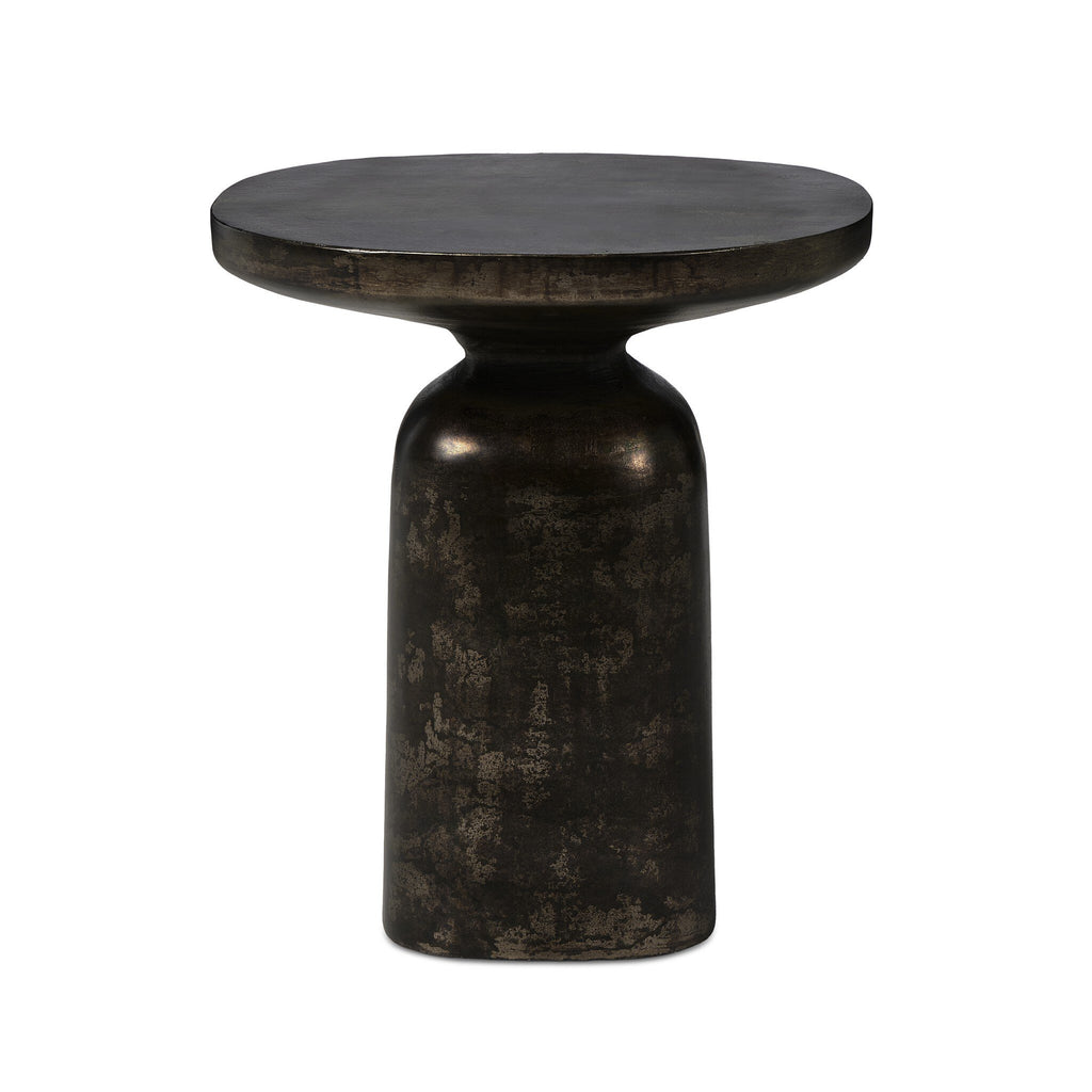 Odessa End Table - Distressed Bronze