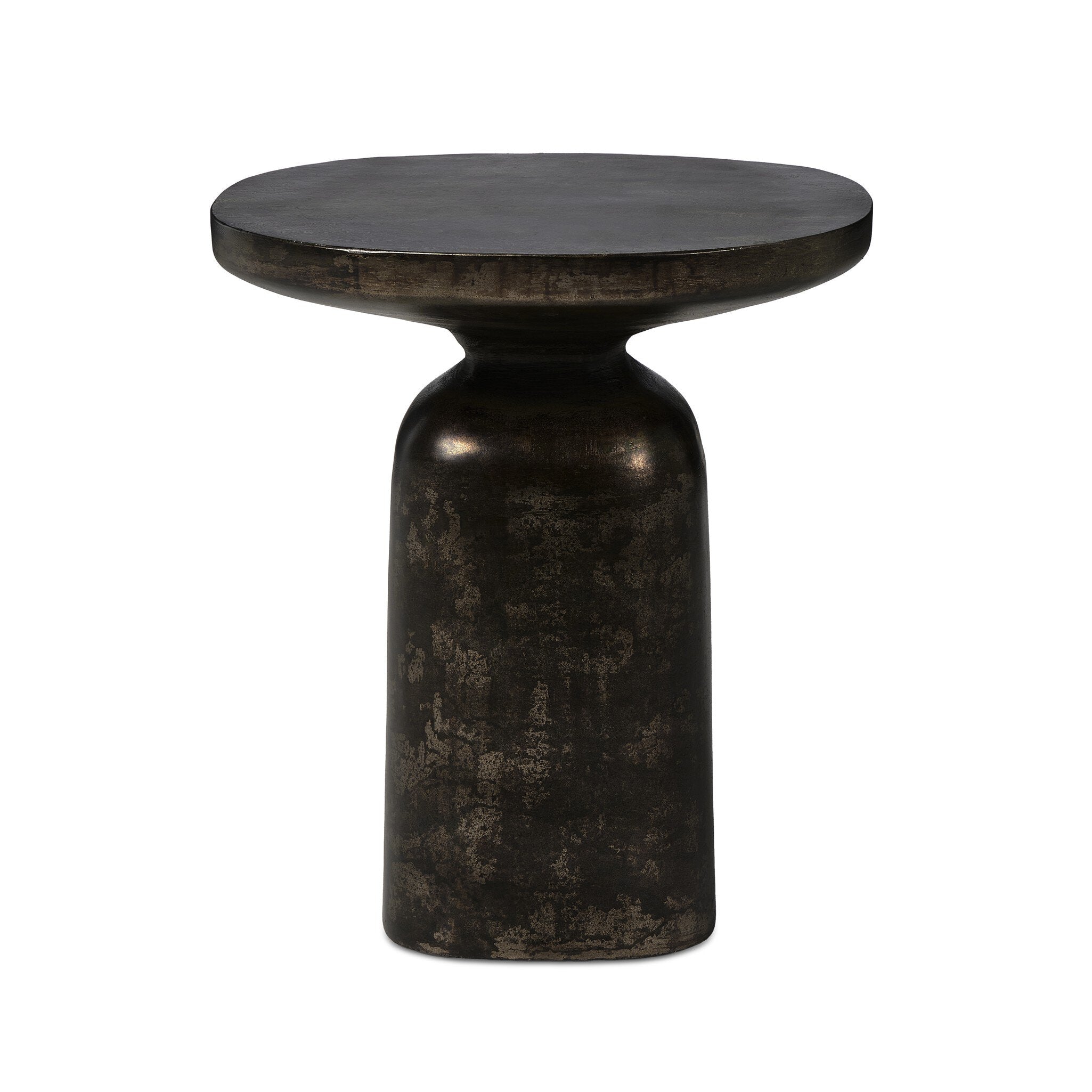 Odessa End Table - Distressed Bronze