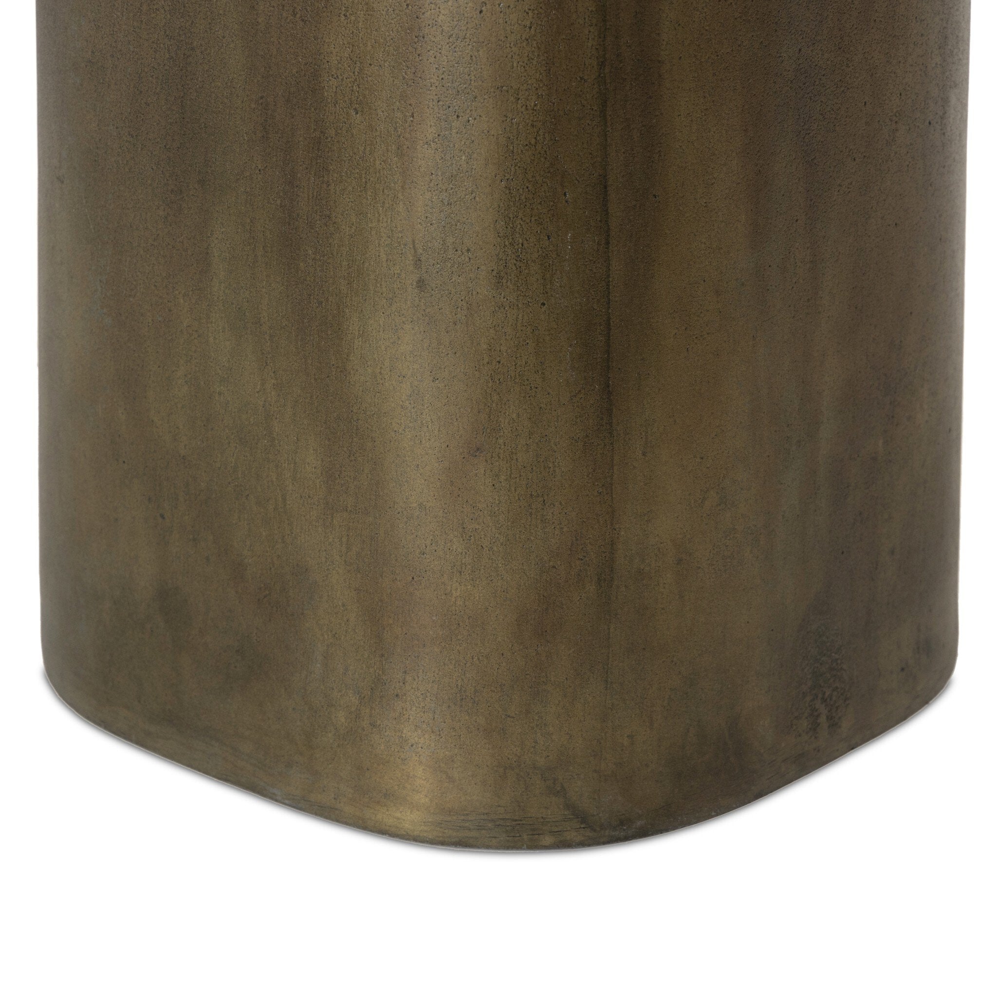 Odessa End Table - Textured Aged Brass