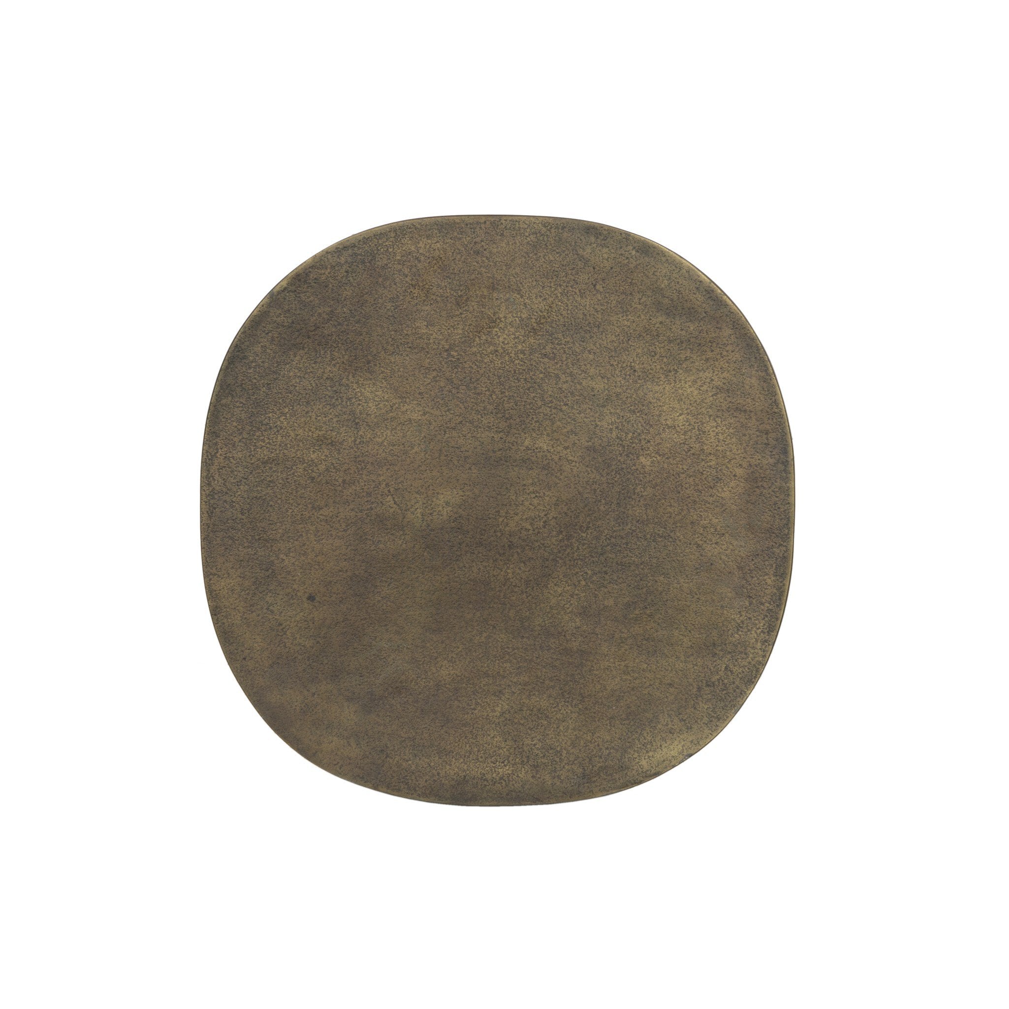 Odessa End Table - Textured Aged Brass