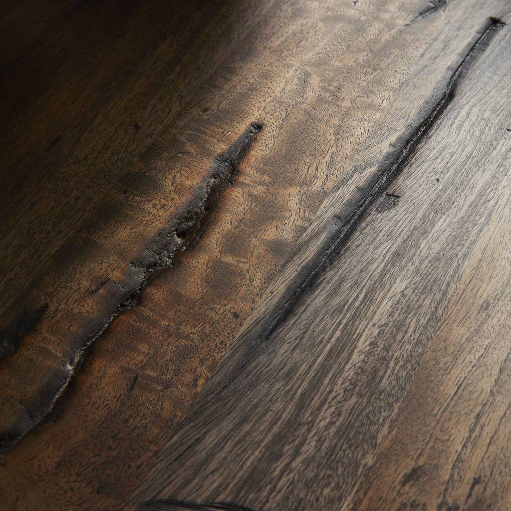 Rivi Large End Table - Aged Belgium Bleach