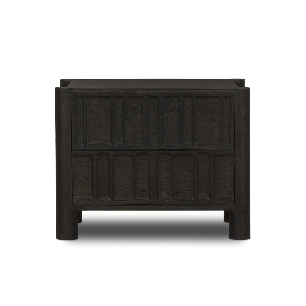Ezri Nightstand - Black Oak