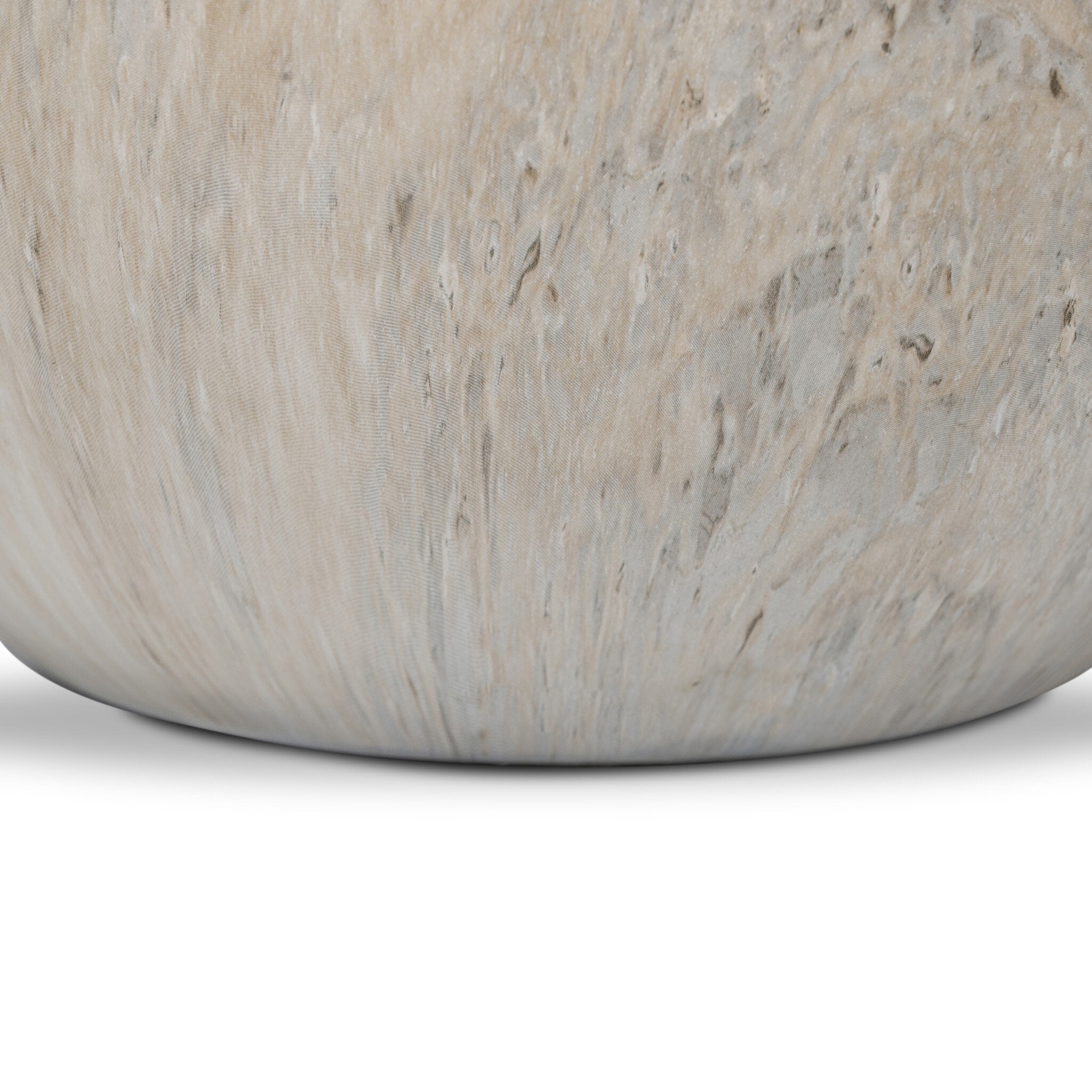 Mairo Sphere - Natural Grey Faux Marble | Medium
