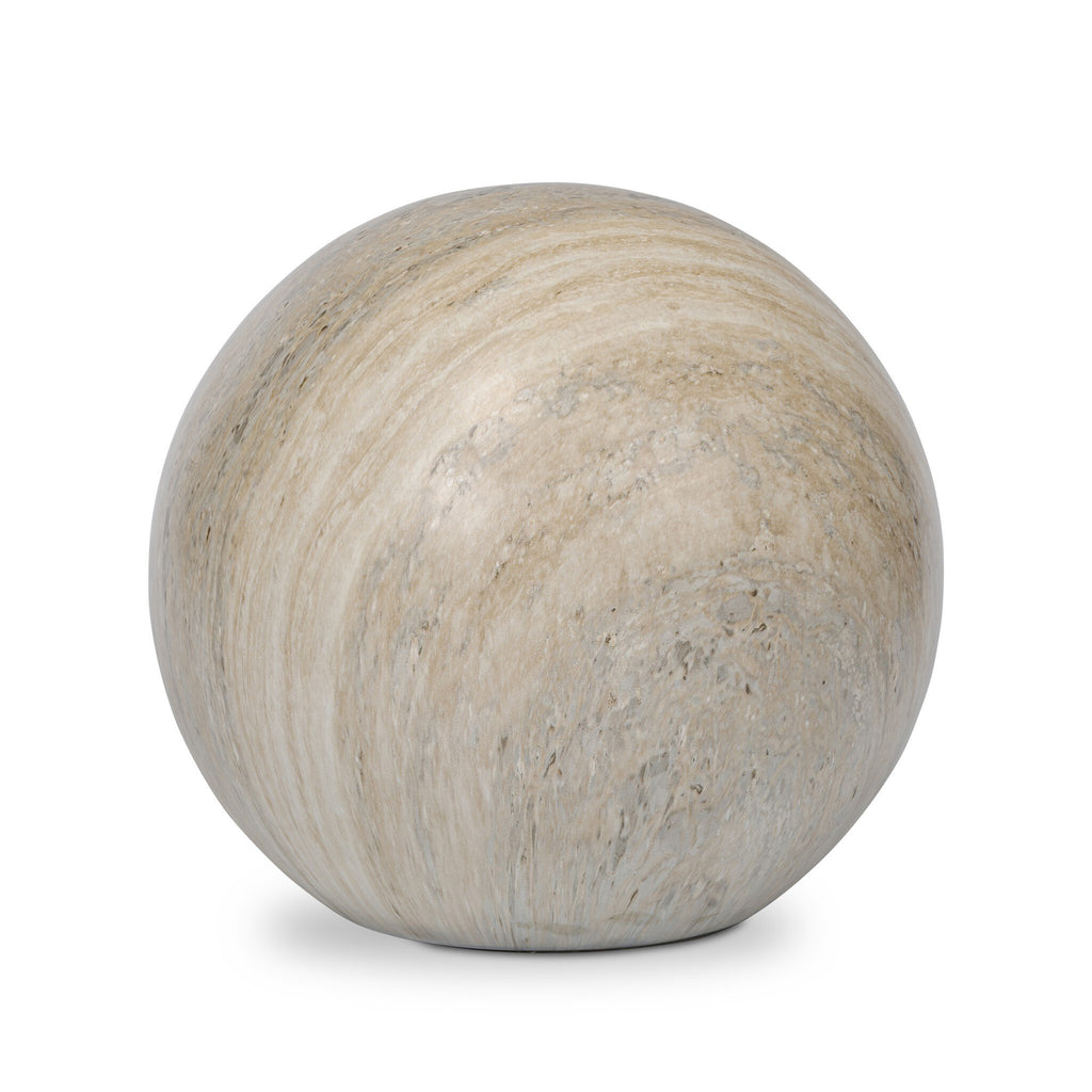 Mairo Sphere - Natural Grey Faux Marble | Medium