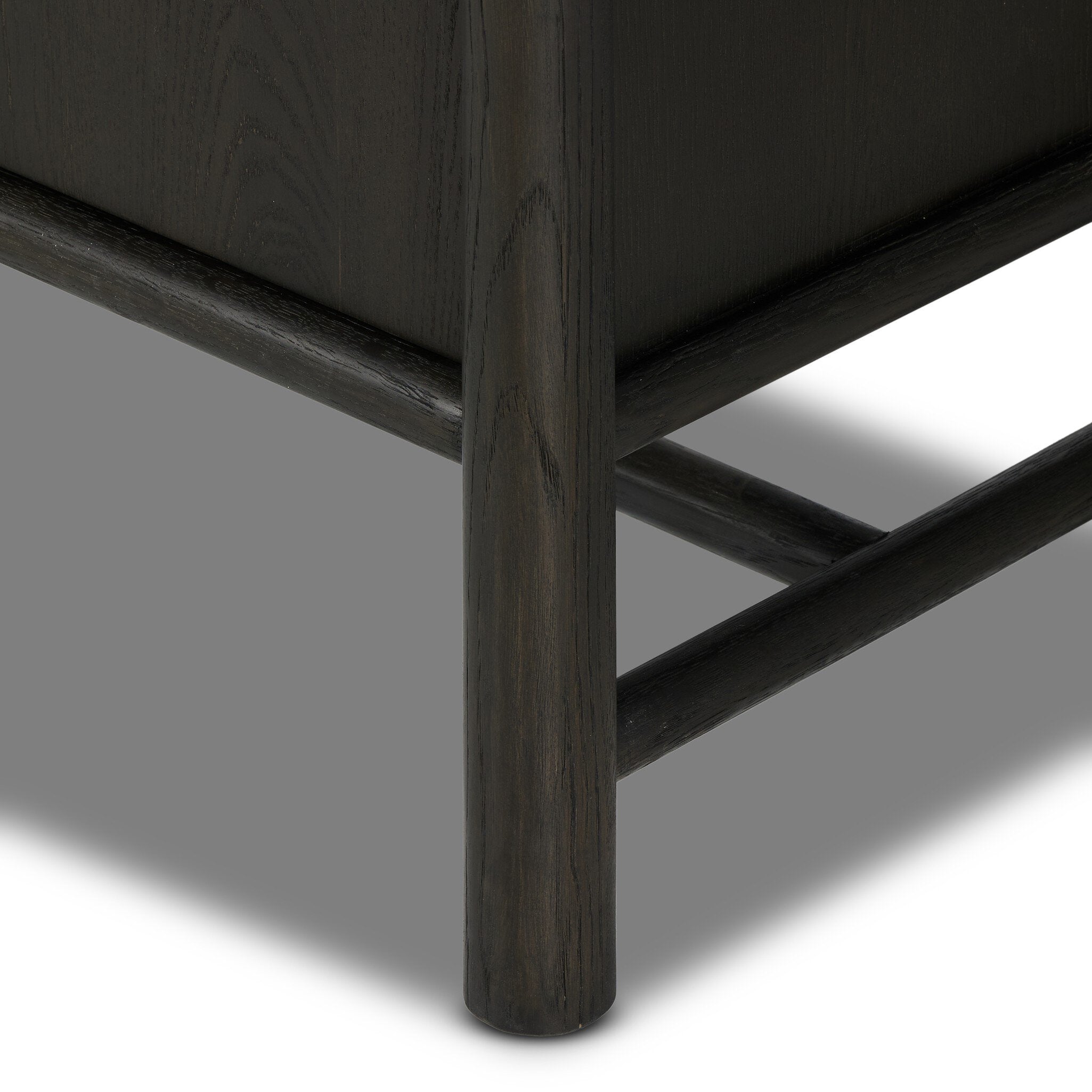 Renaud 3-Door Cabinet - Charcoal Oak Veneer