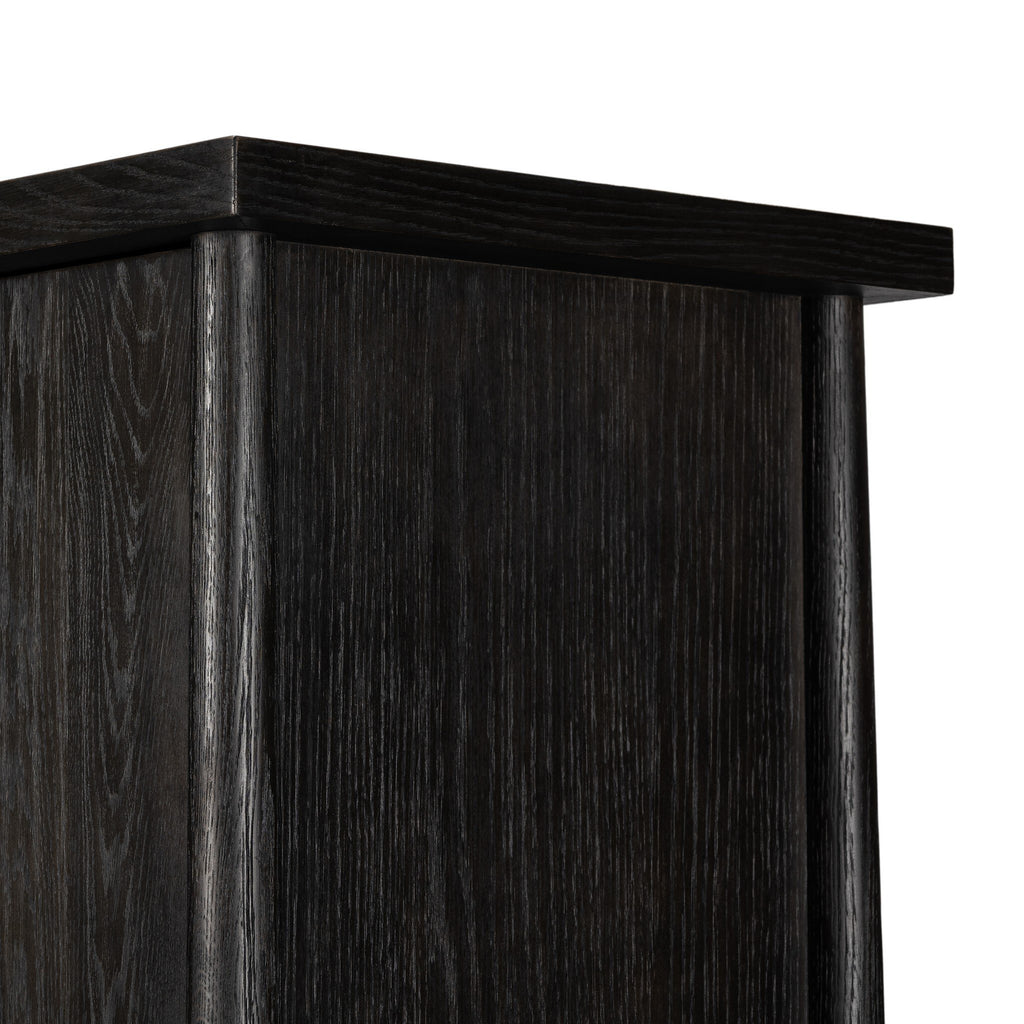 Renaud 3-Door Cabinet - Charcoal Oak Veneer