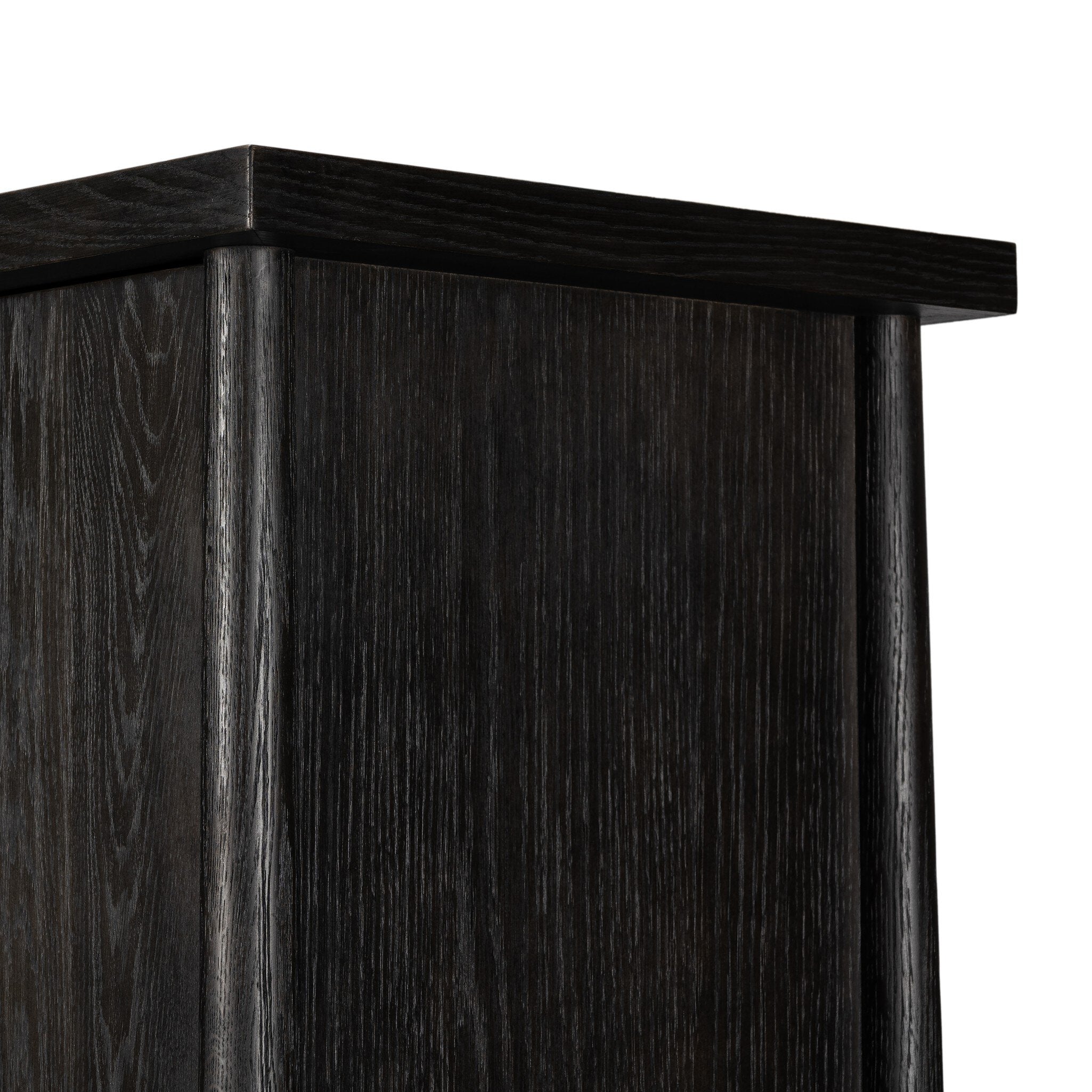 Renaud 3-Door Cabinet - Charcoal Oak Veneer
