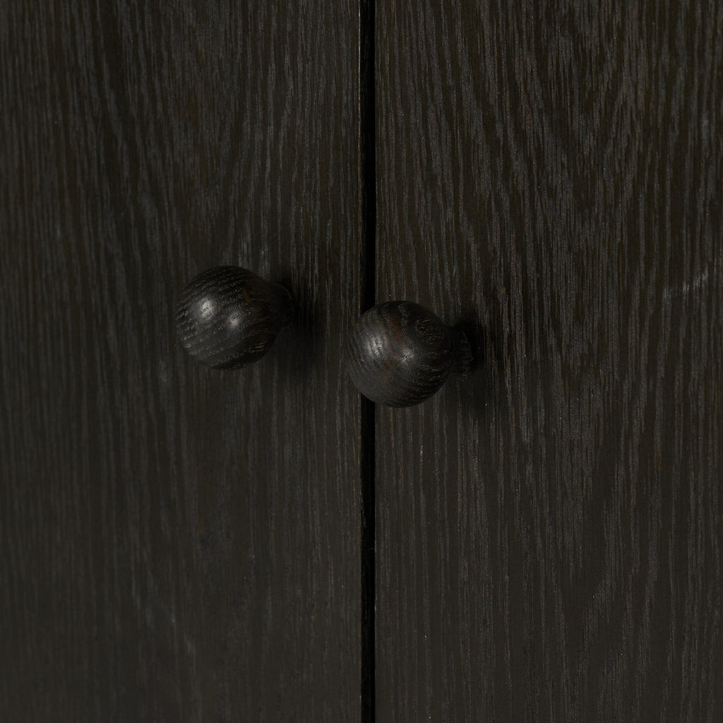 Renaud 3-Door Cabinet - Charcoal Oak Veneer