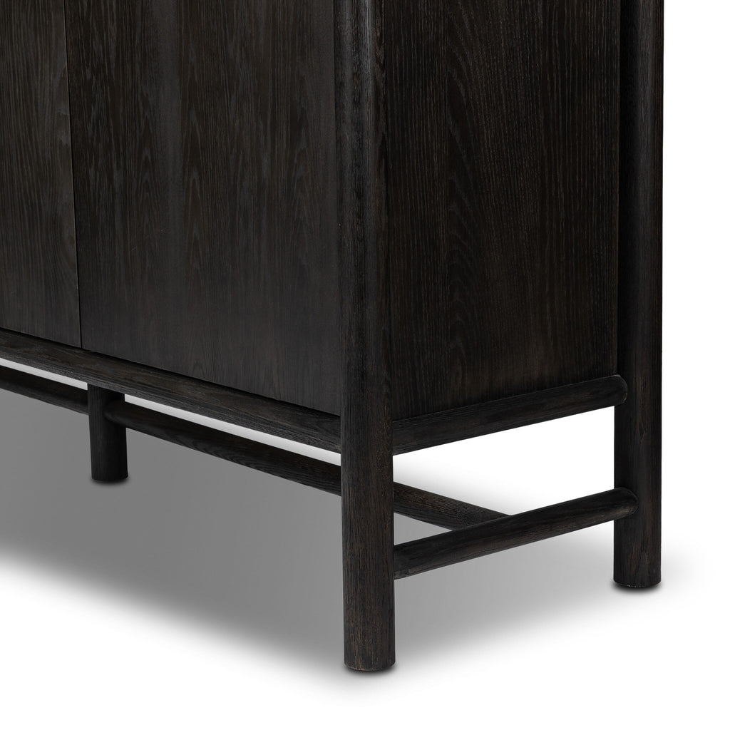 Renaud 3-Door Cabinet - Charcoal Oak Veneer