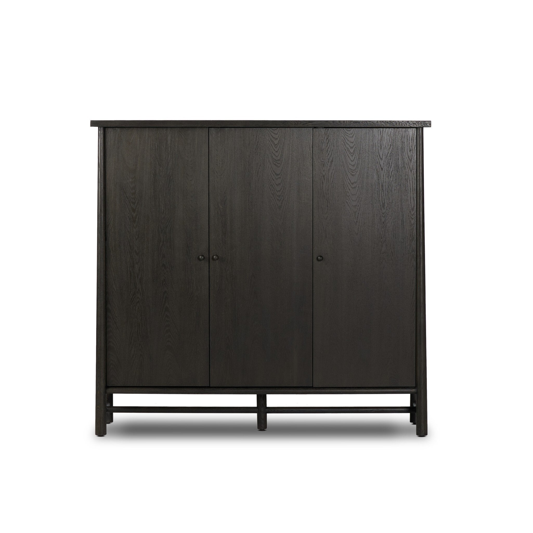 Renaud 3-Door Cabinet - Charcoal Oak Veneer