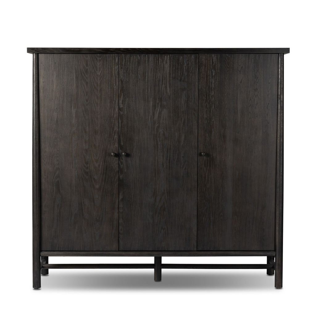 Renaud 3-Door Cabinet - Charcoal Oak Veneer
