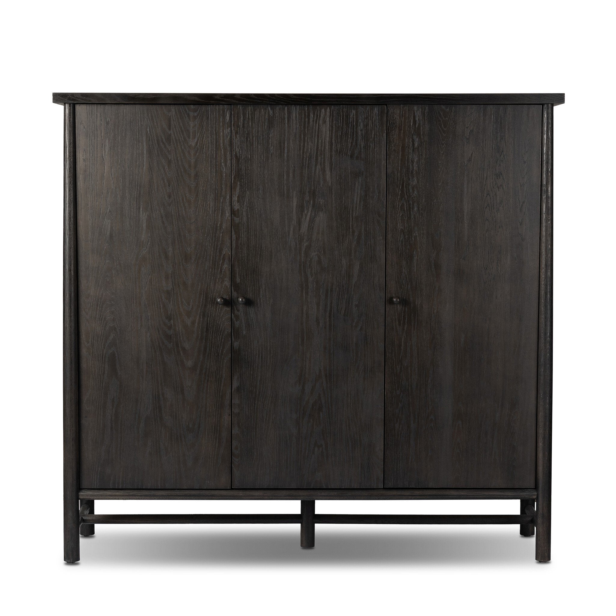 Renaud 3-Door Cabinet - Charcoal Oak Veneer