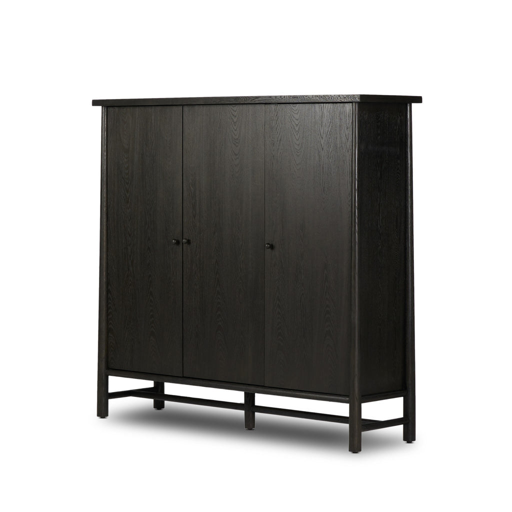 Renaud 3-Door Cabinet - Charcoal Oak Veneer
