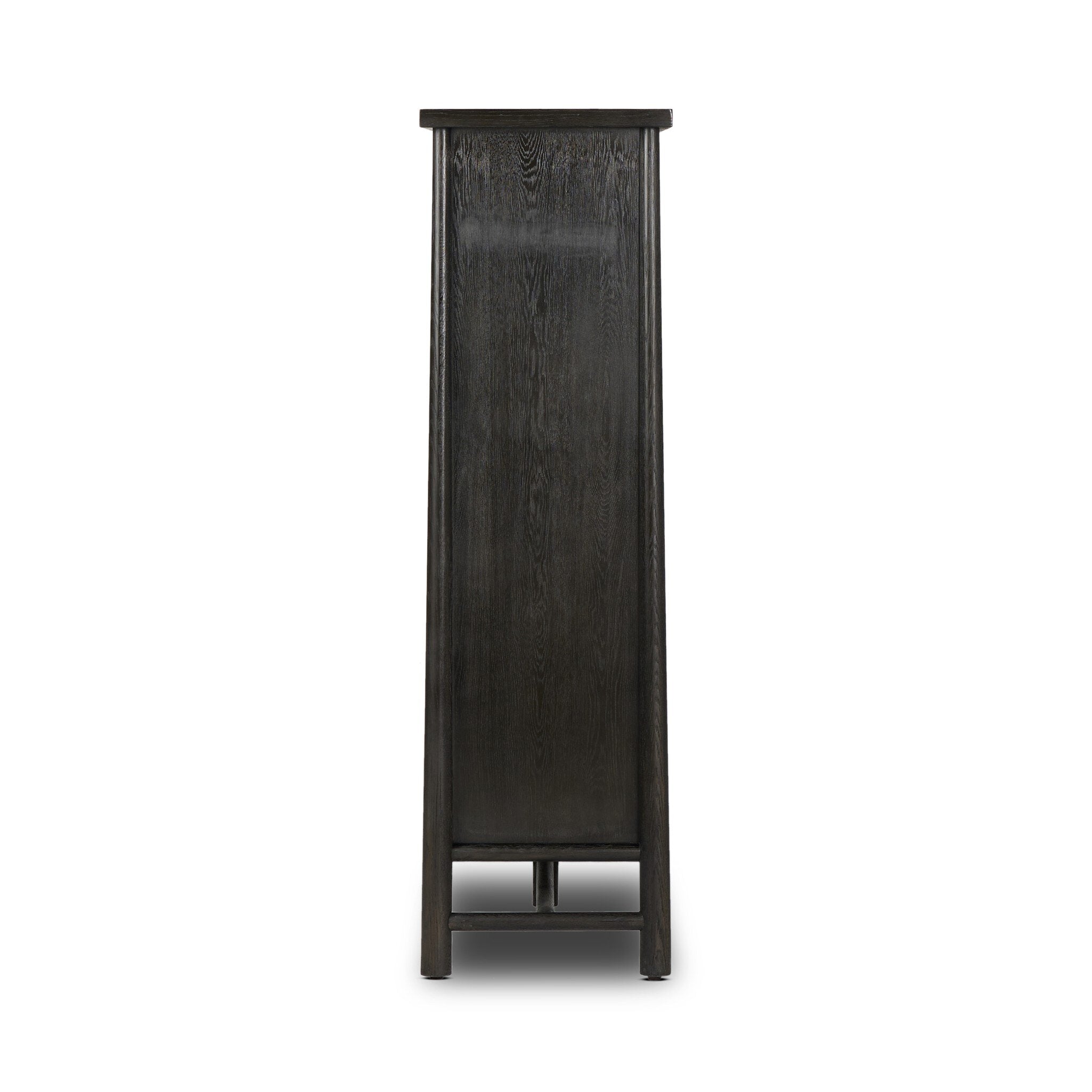 Renaud 3-Door Cabinet - Charcoal Oak Veneer