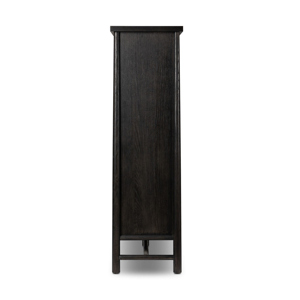 Renaud 3-Door Cabinet - Charcoal Oak Veneer