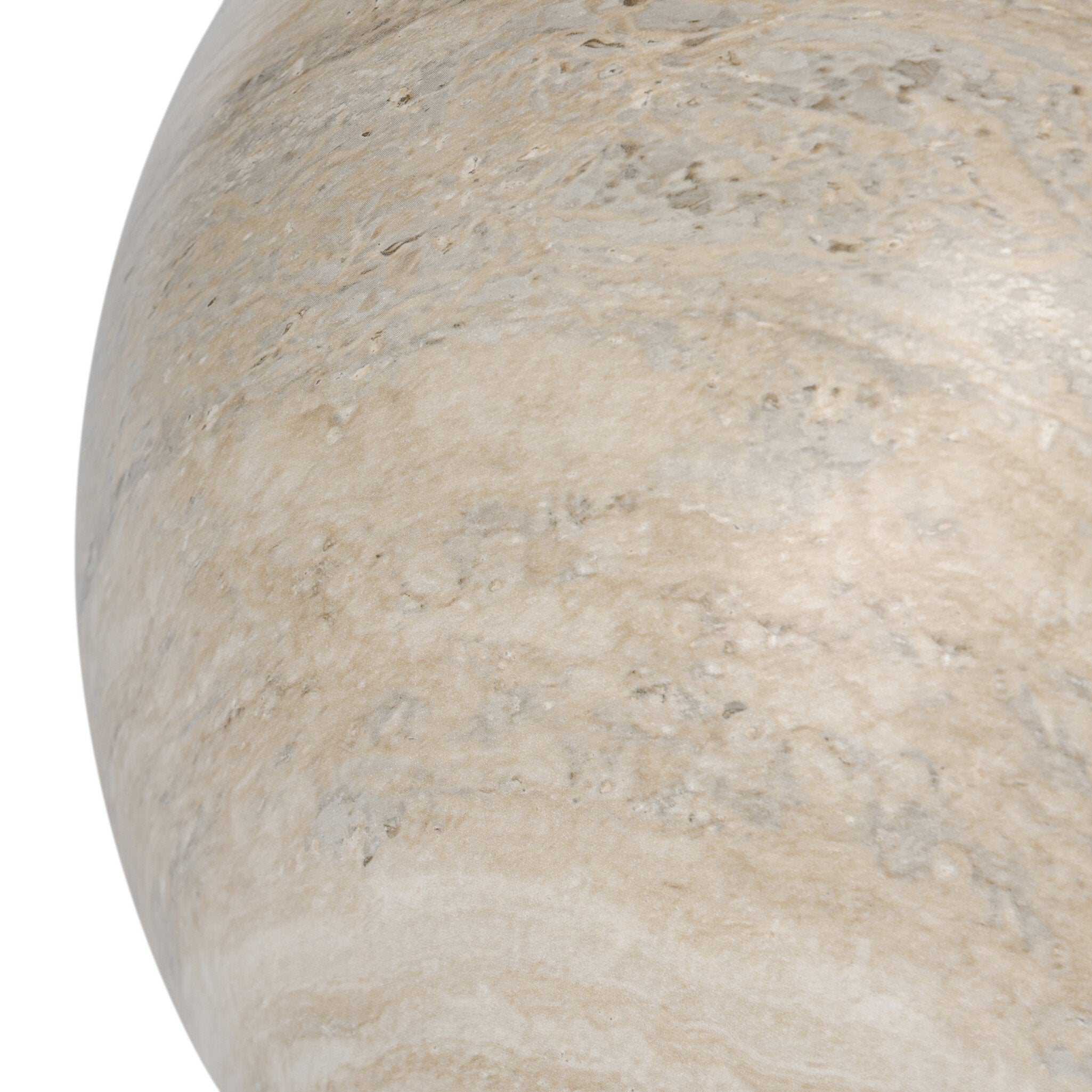 Mairo Sphere - Natural Grey Faux Marble | Large