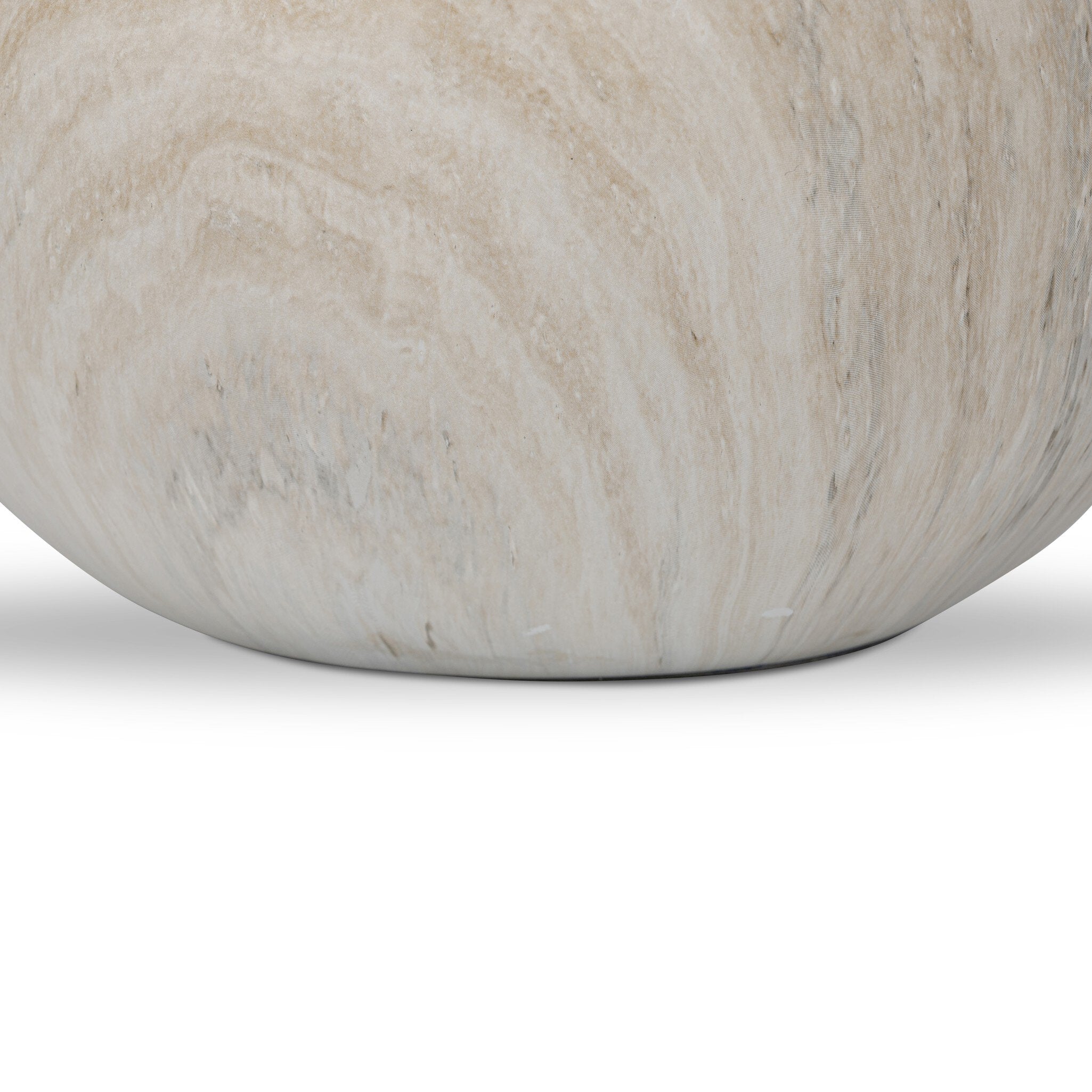 Mairo Sphere - Natural Grey Faux Marble | Large