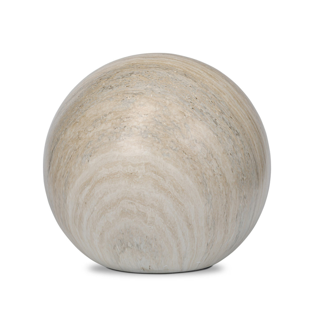 Mairo Sphere - Natural Grey Faux Marble | Large