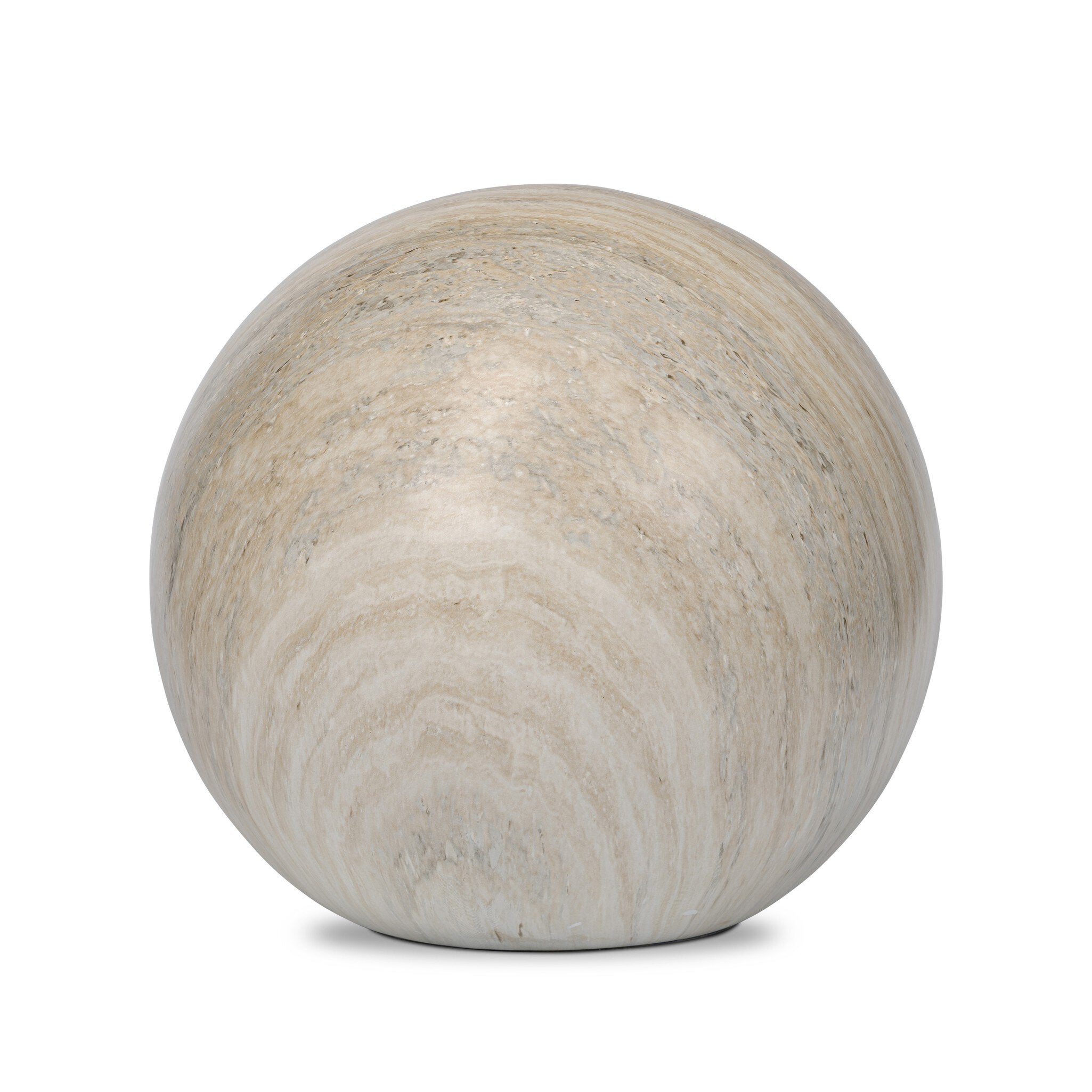 Mairo Sphere - Natural Grey Faux Marble | Large