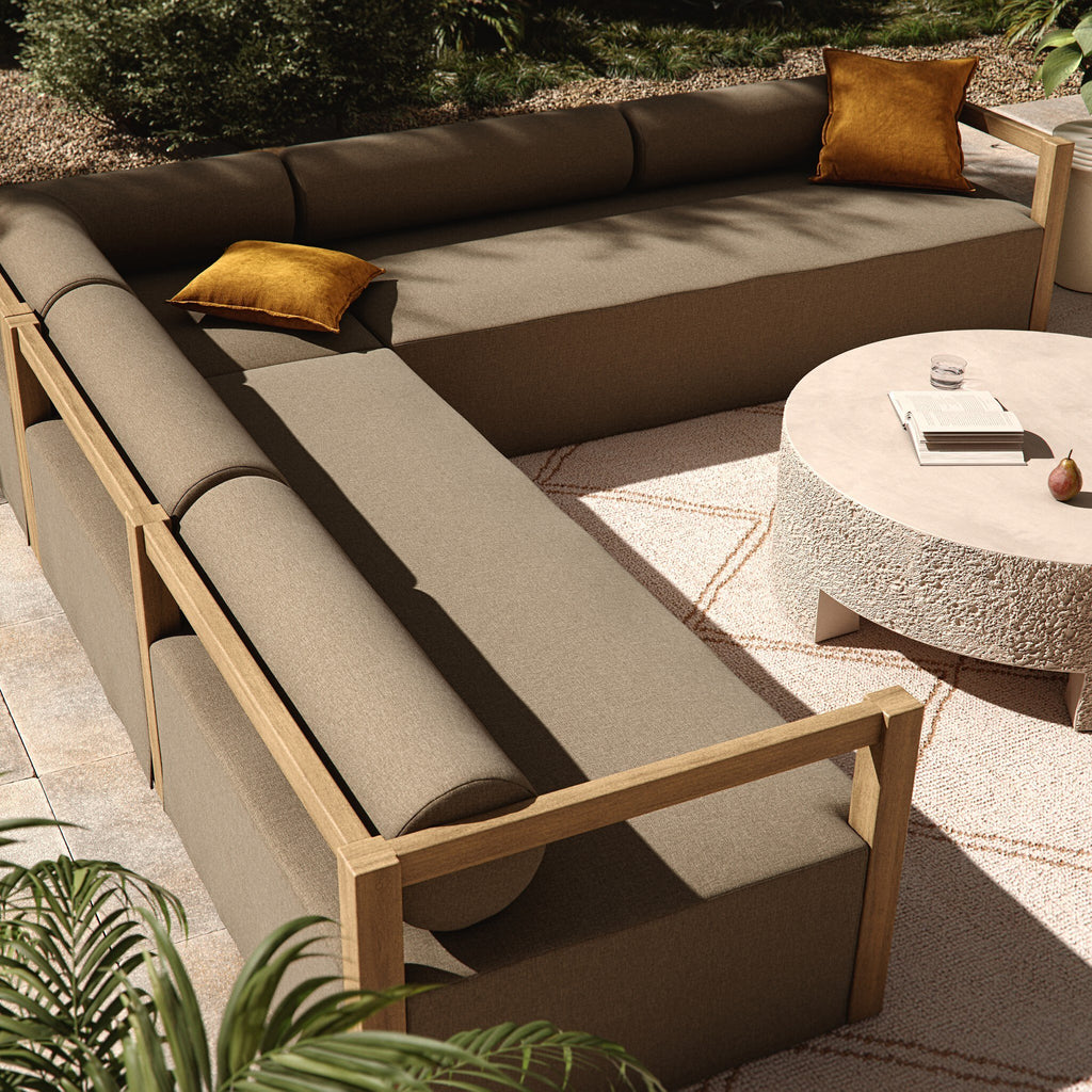 Laskin Outdoor 3Pc Sectional - Alessi Fawn