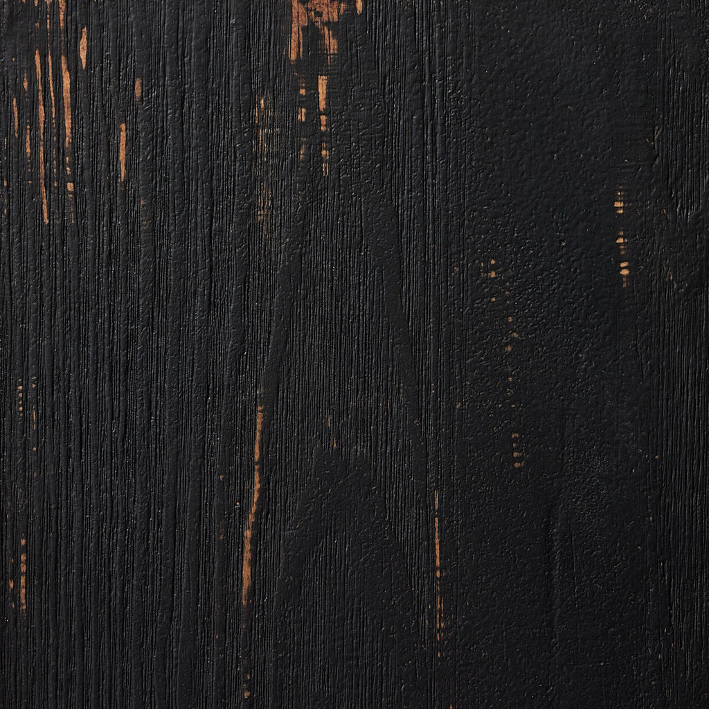 The Humptulips River Moonshine Cabinet - Distressed Burnt Black